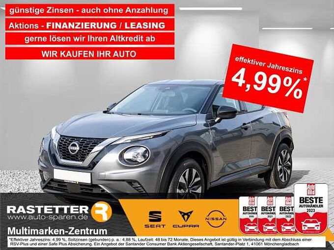 Nissan Juke DIG-T acenta Navi+Komfort+Kamera+LED+SHZ+Klimaaut+Temp+DAB+Bluet