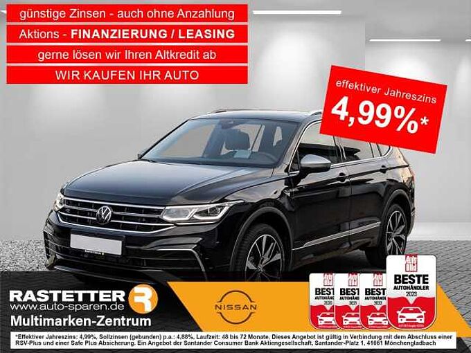 Volkswagen Tiguan Allspace TDI DSG 4M R-Line 7S+Leder+PanoSD+AHK+Navi+HUD+ACC+360+ParkAss+Memo