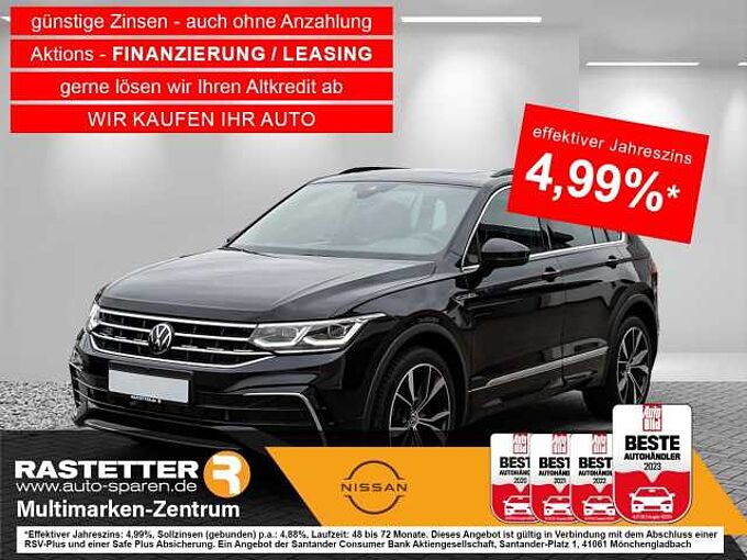 Volkswagen Tiguan TDI DSG R-Line Leder+PanoSD+AHK+Matrix+Navi+360+ParkAss+IQ.Drive+eHeckkl+Memo