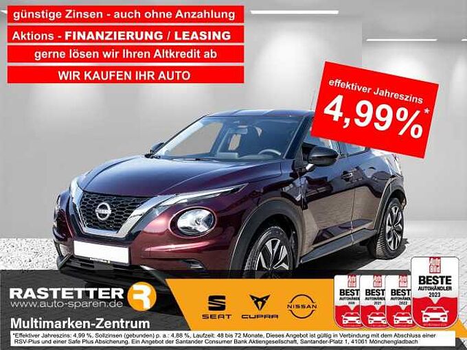 Nissan Juke DIG-T acenta Navi+Komfort+Kamera+LED+SHZ+Klimaaut+Temp+DAB+Bluet