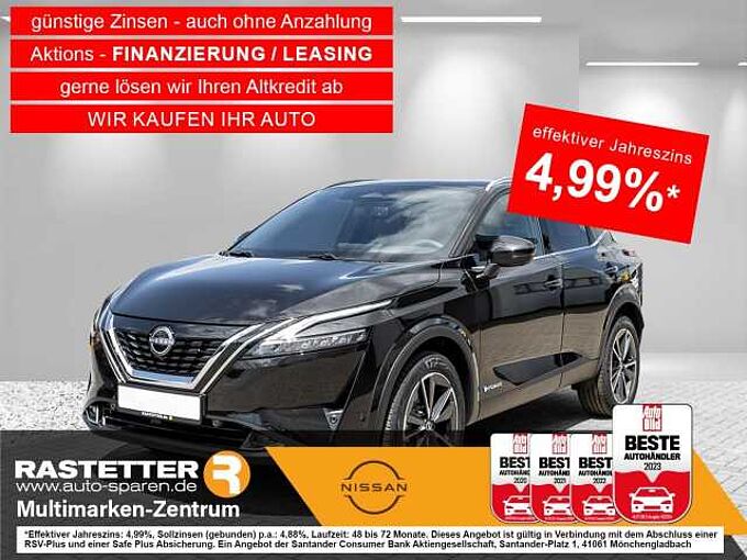 Nissan Qashqai e-POWER tekna Pano+ProPILOT+ACC+360+19Z+Matrix+HUD+virtCP+eHeckkl