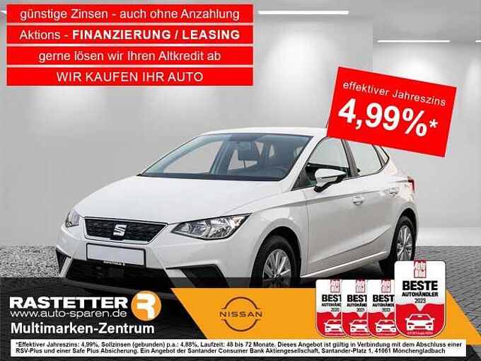 SEAT Ibiza TSI Style Winter+Klima+LMF+Bluet+USB+el.Fenster+MFL+ZV+Lichtaut