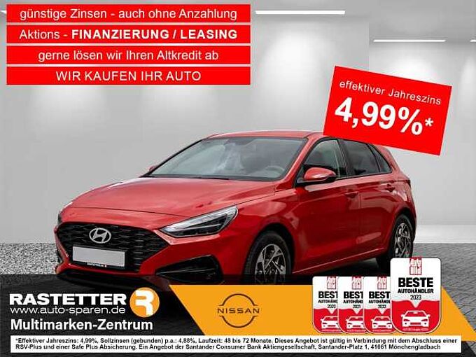 Hyundai i30 1.5 CVVT 5Jahre+Navi+virtCP+Kamera+SHZ+PDC+Privacy+LED+Klima+Temp+LMF+DAB