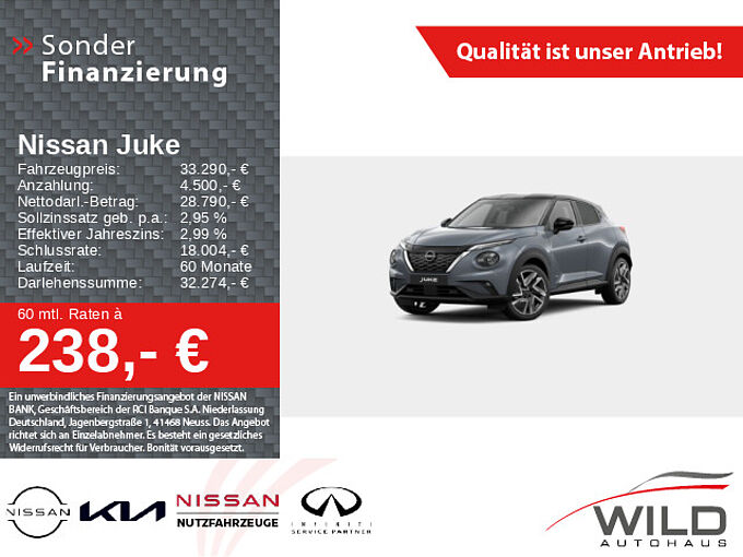 Nissan Juke 1.6 N-Design Hybrid Cam PDC Navi Klima SHZ LED