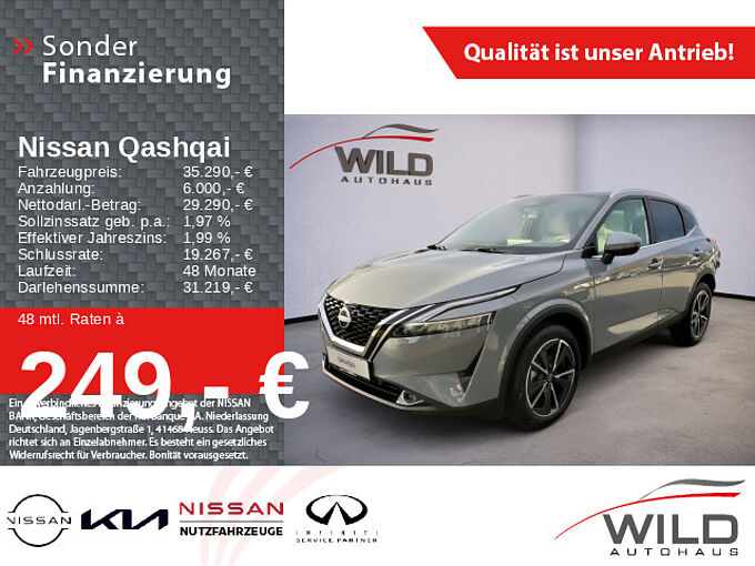 Nissan Qashqai 1.3 DIG-T Tekna 360° PDC Navi Klima SHZ