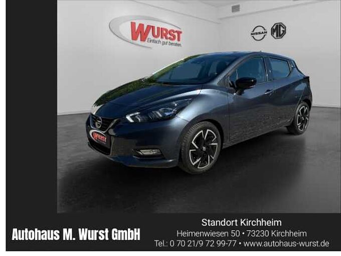 Nissan Micra N-WAY EU6d 1.0 IG-T Xtronic 92 PS Klimaautom DAB SHZ Spurhalteass. Fernlichtass.